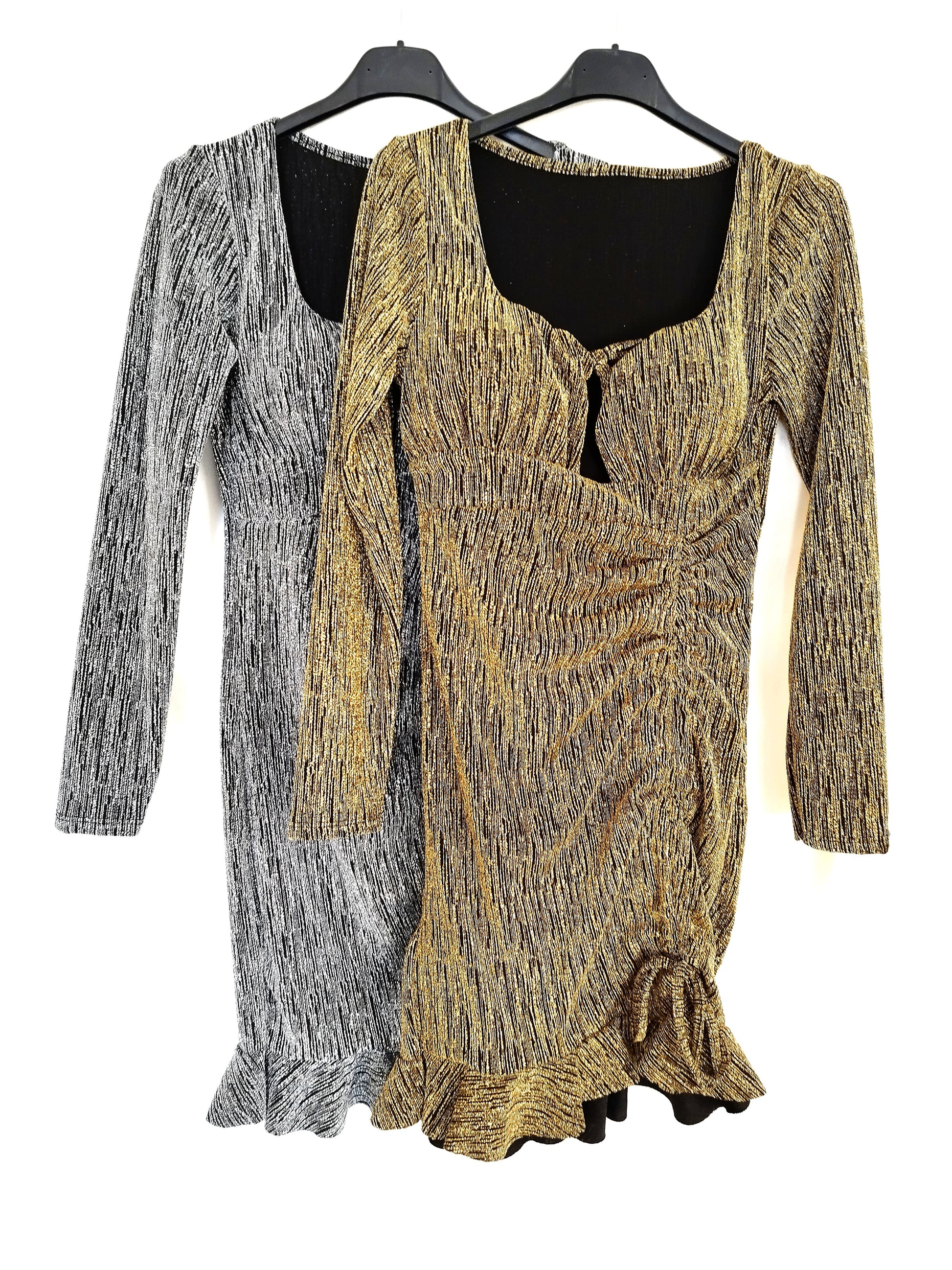 Vestitino glitter con lunghezza regolabile sadamoda