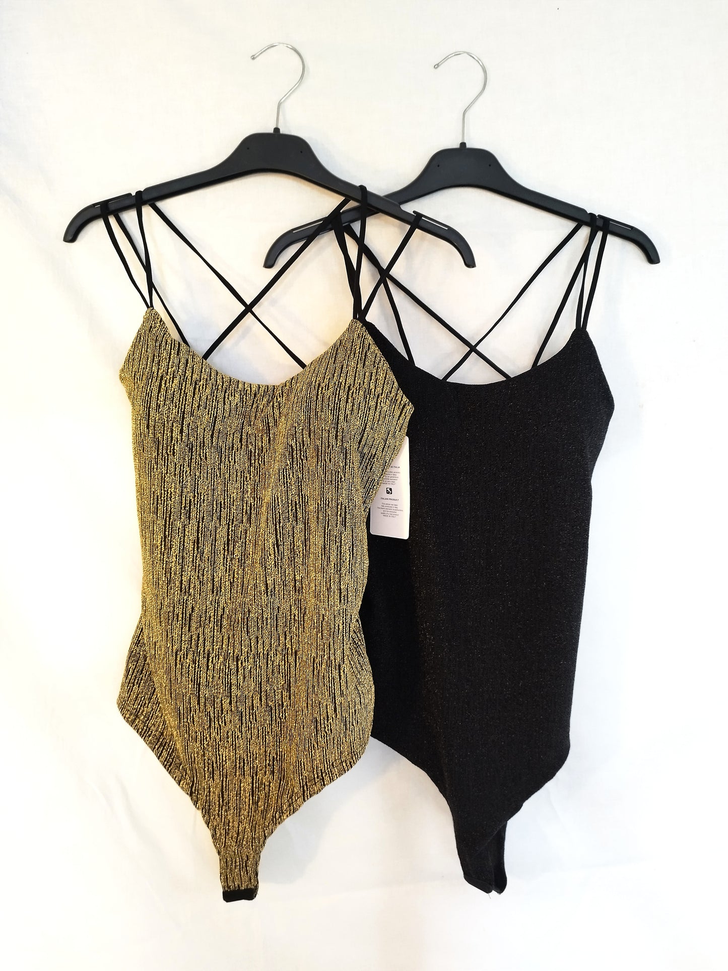 Sadamoda Body glitter incrociato sulla schiena