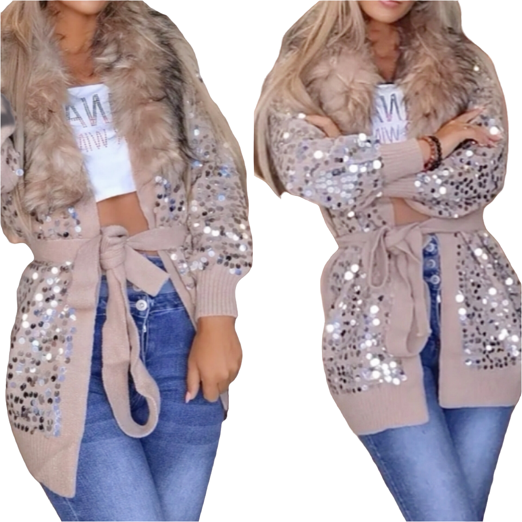 CARDIGAN CORTO LUCCICANTE