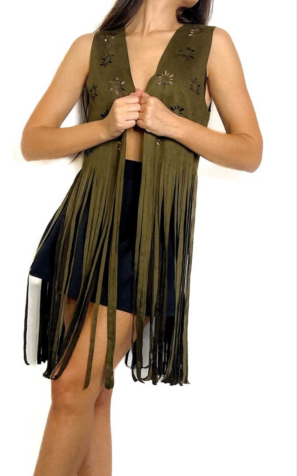 GILET CON FRANGE