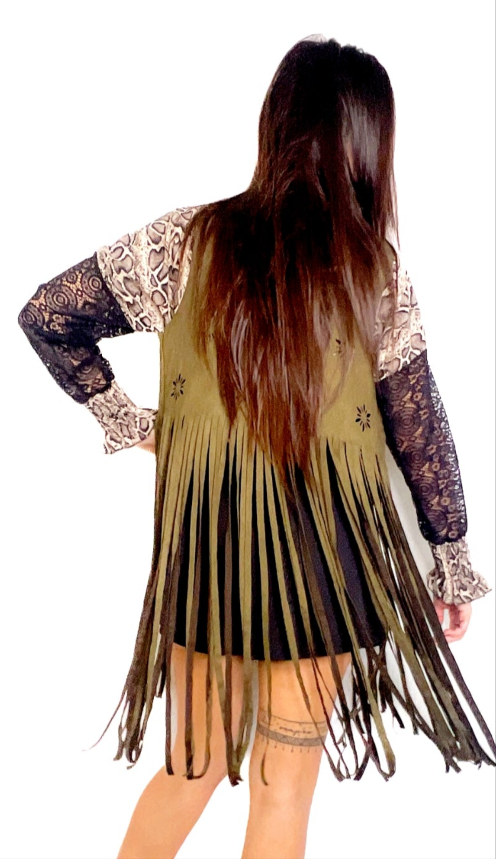 GILET CON FRANGE