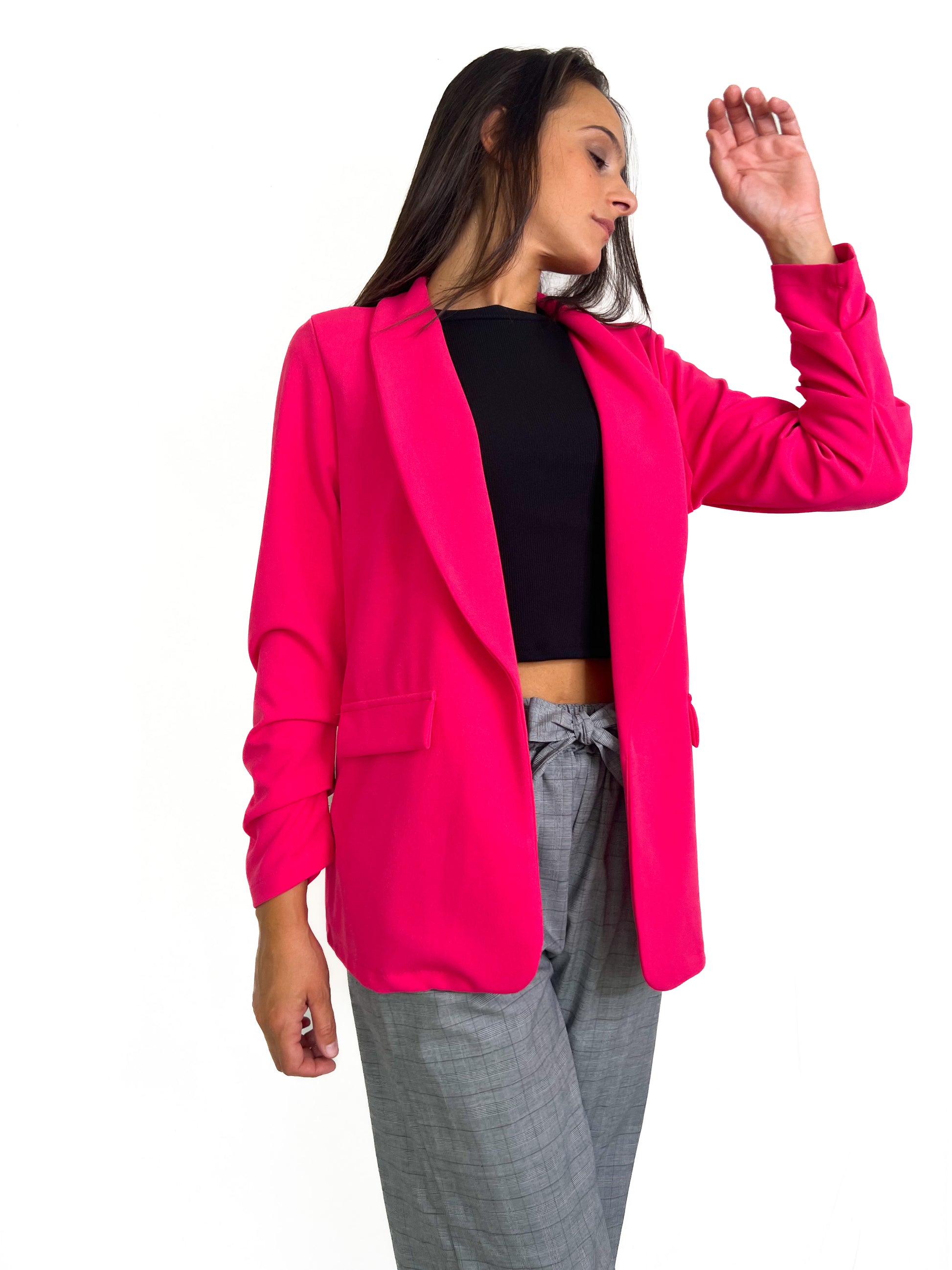 Blazer fucsia donna Sadamoda