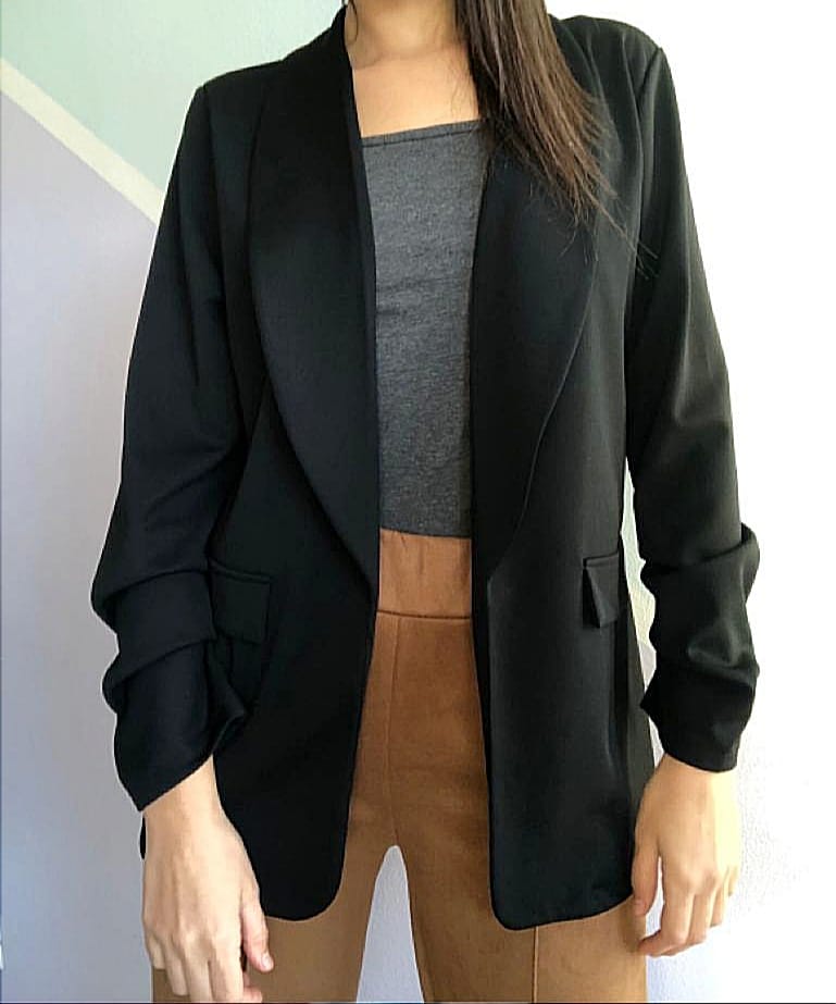 BLAZER DONNA NERO SADAMODA