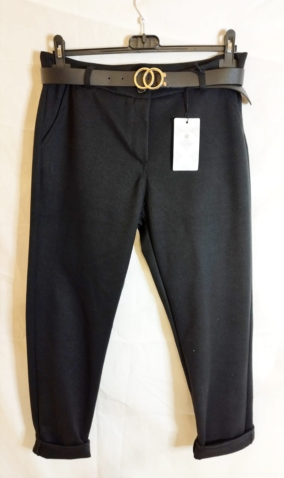 Pantalone over size nero sadamoda abbigliamento.